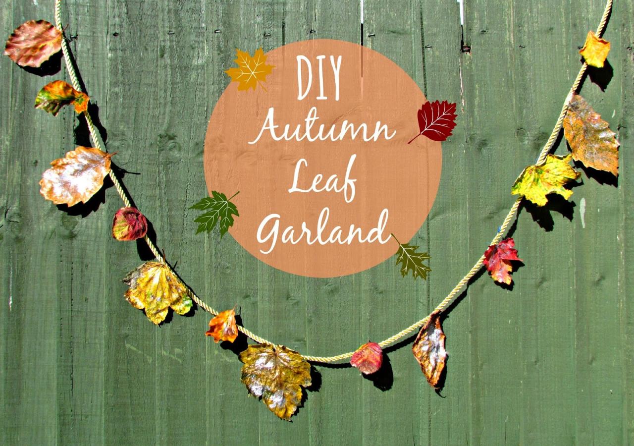 Create a Fall Wonderland: DIY Autumn Leaf Garland for Your Home