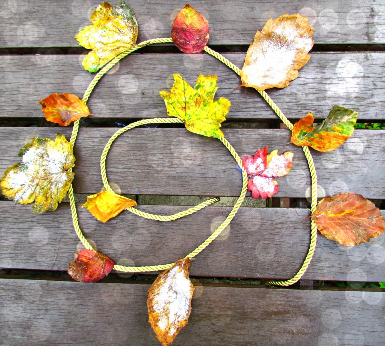 Create a Fall Wonderland: DIY Autumn Leaf Garland for Your Home